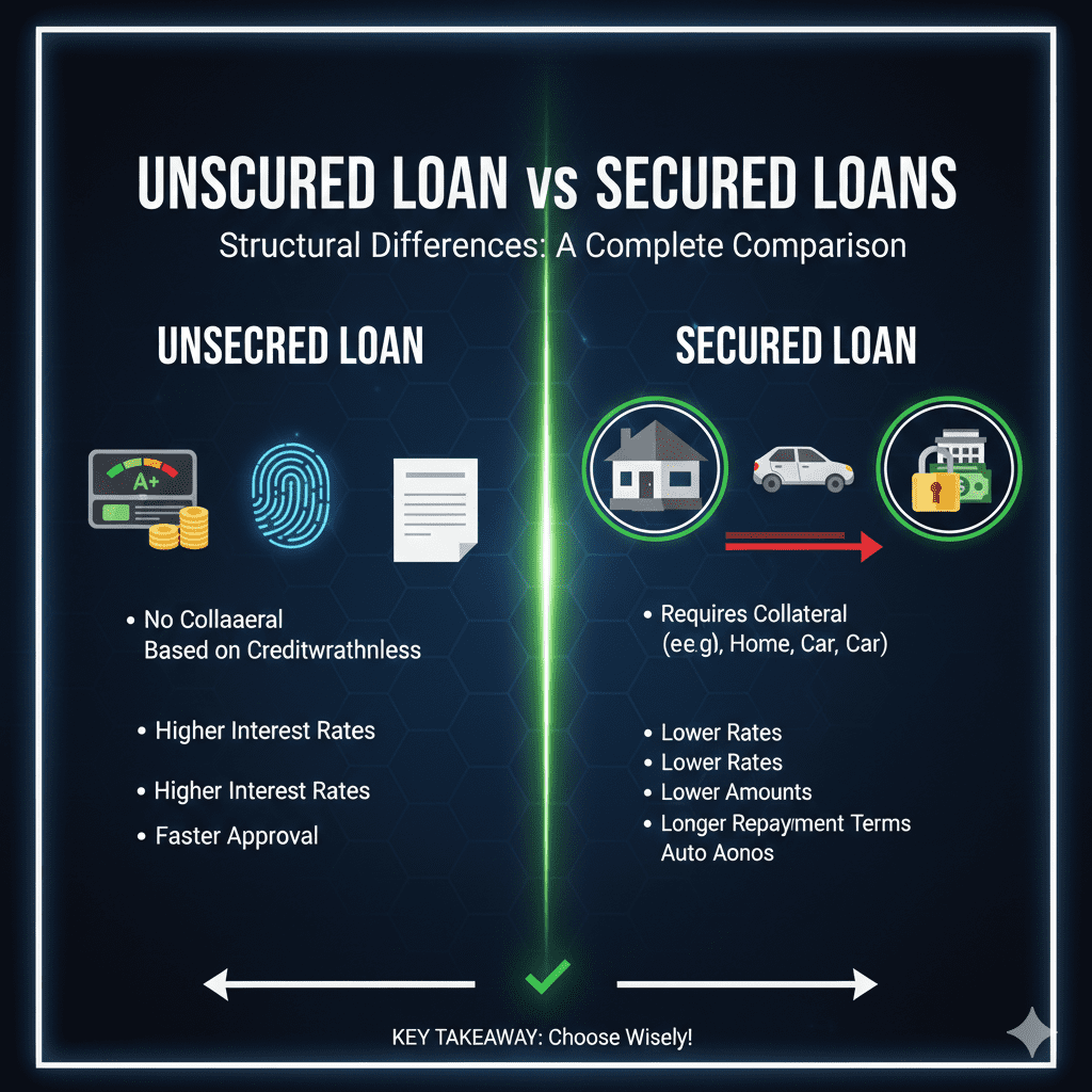 신용대출 vs 담보대출: 구조적 차이 완벽 비교